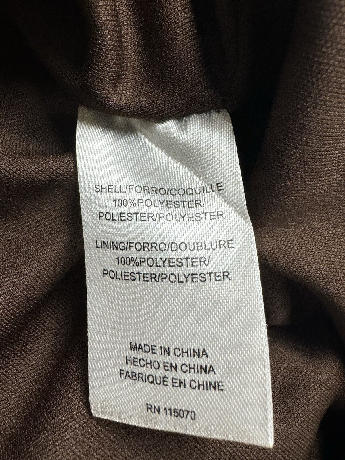 Nina Leonard Brown Sequined Sheath Dress Sz 3X.  (B.96)