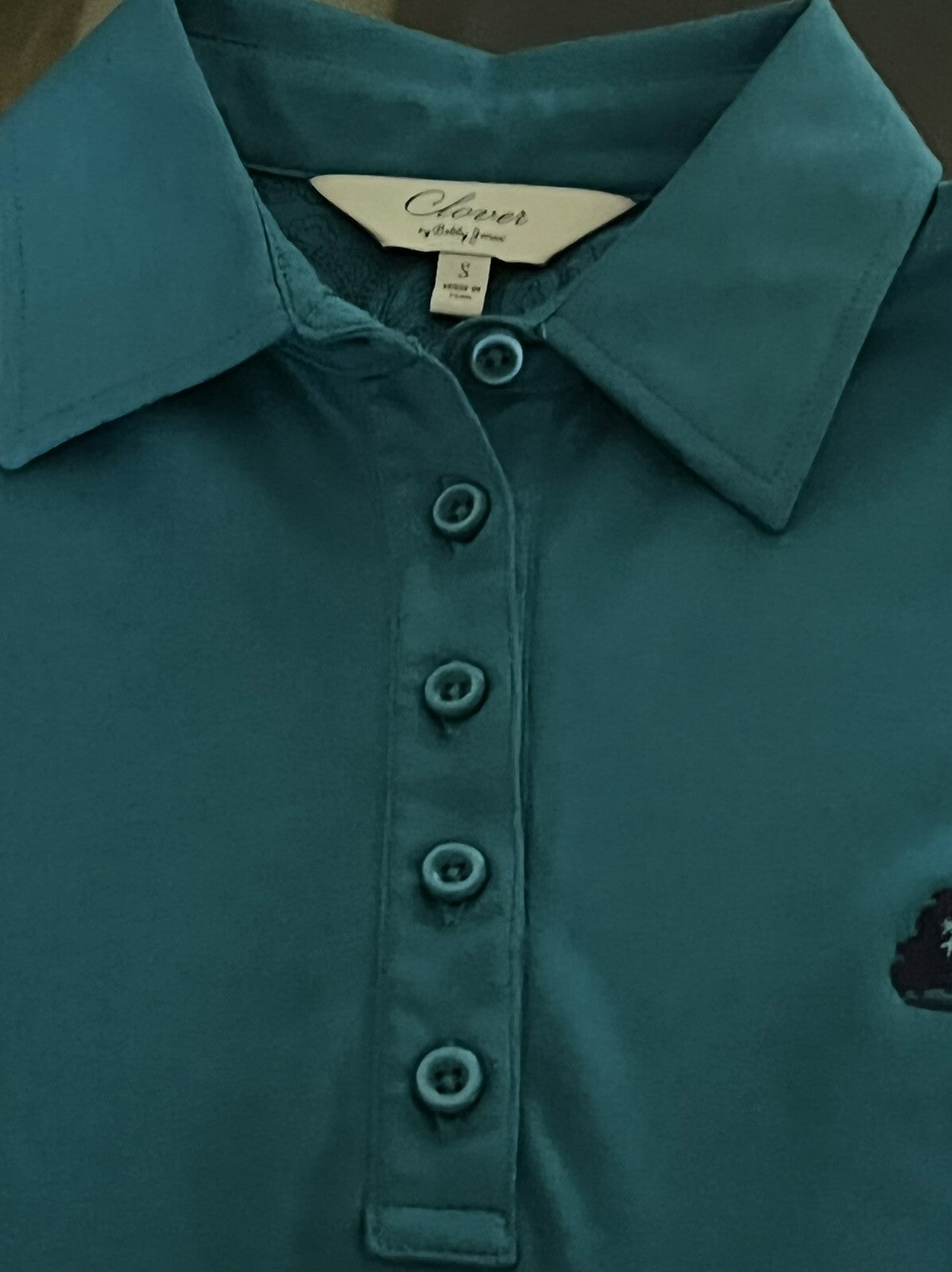 Clover MountainTop Women's Golf Polo Green Shirt Sz S    (16)