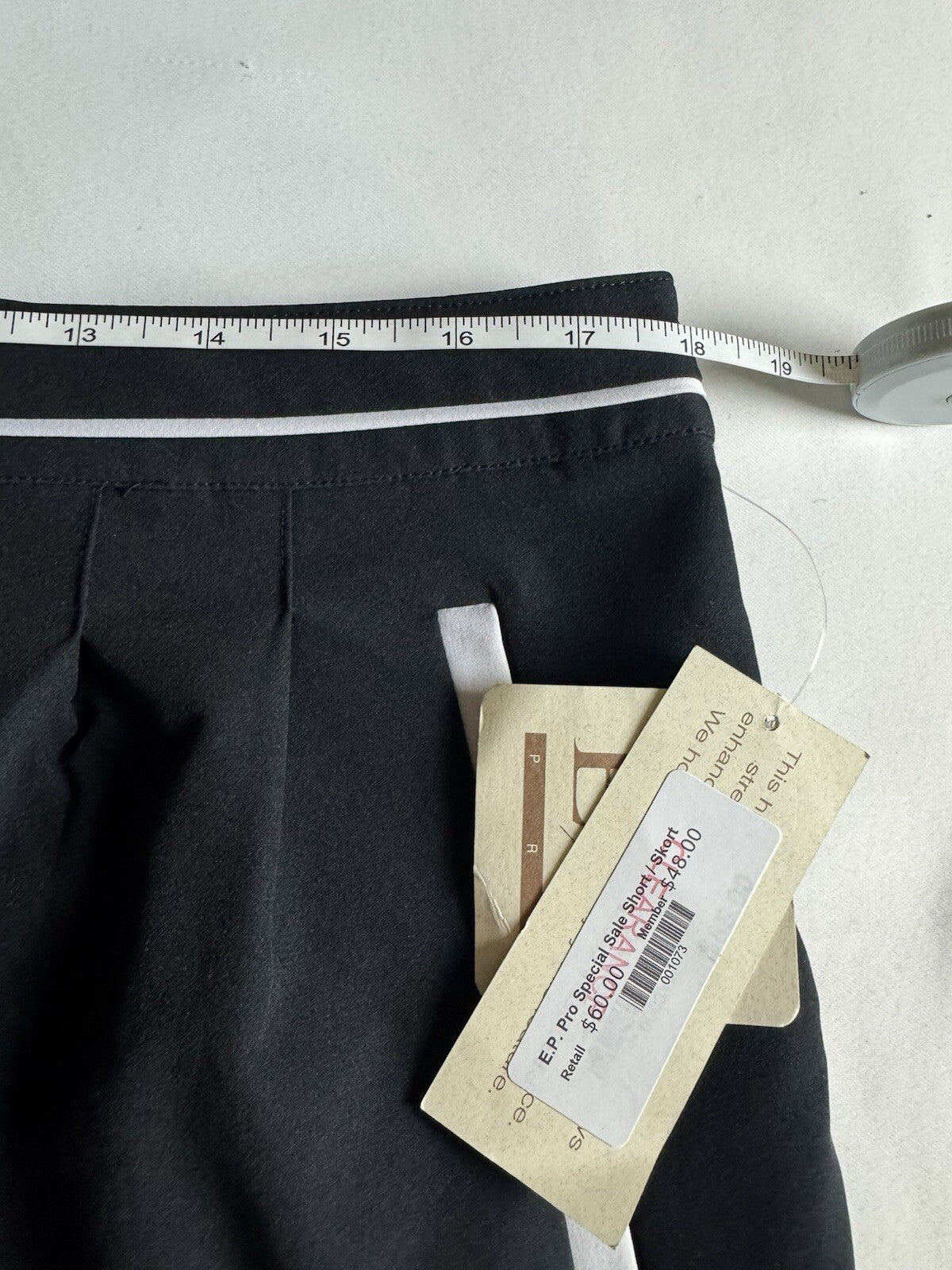 E.P. Pro Tour Tech Women’s Golf Skirt Skort Black Sz 14. (B.125)