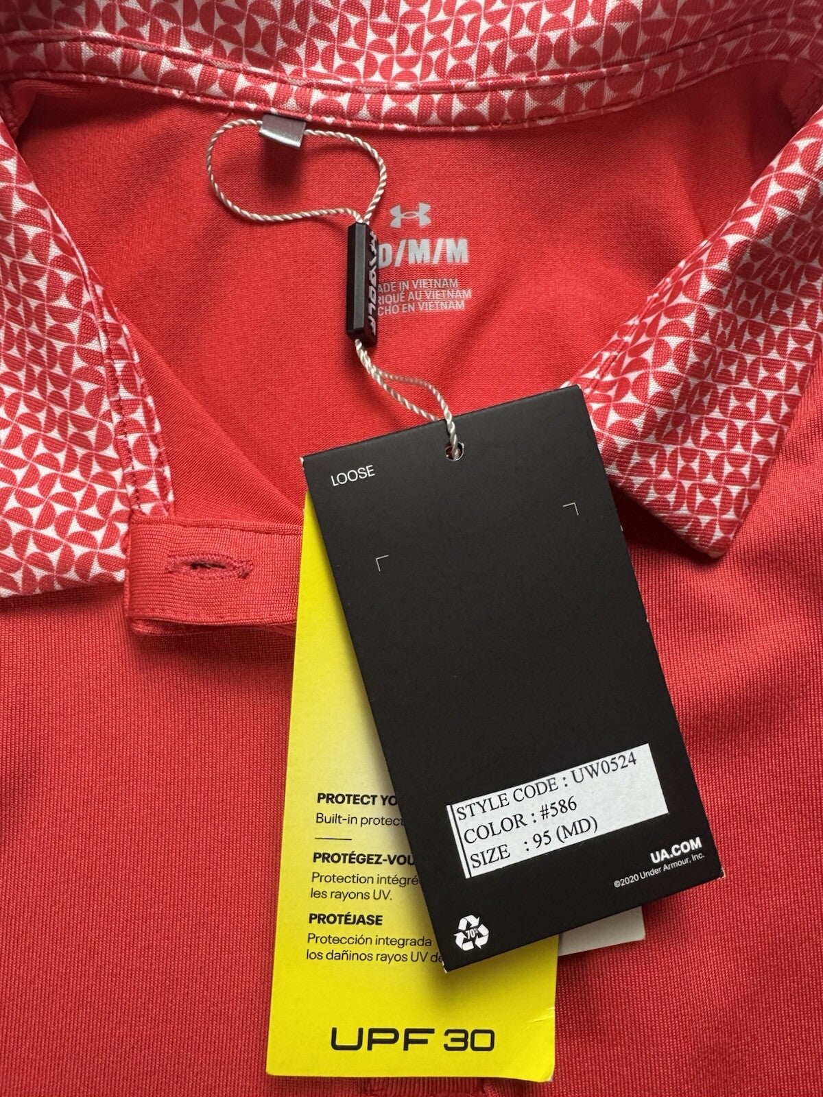 Under Armour Women's Golf Tennis Shirt Sz M.    (B.139).