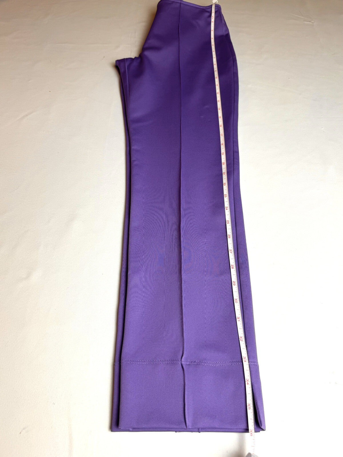 Kevan Hall Beth Depass Purple Zip Golf Pants SZ 4 (74)