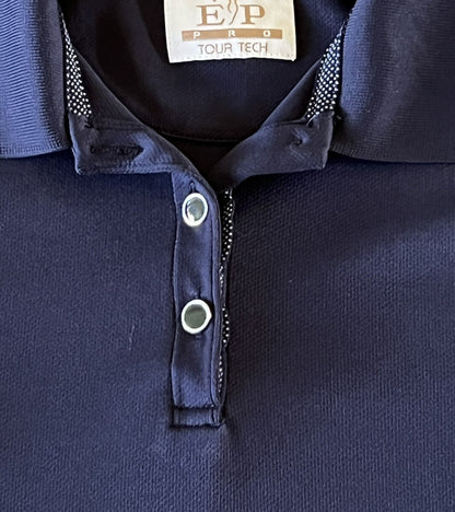 E.P Pro Tour Tech Women’s Top Golf Polo Shirt Black Sz S (16)