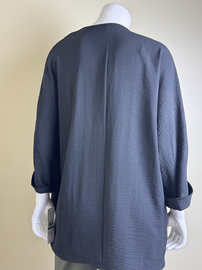 $109 Calvin Klein Women’s Black Cardigan Sz L.     (B.153)