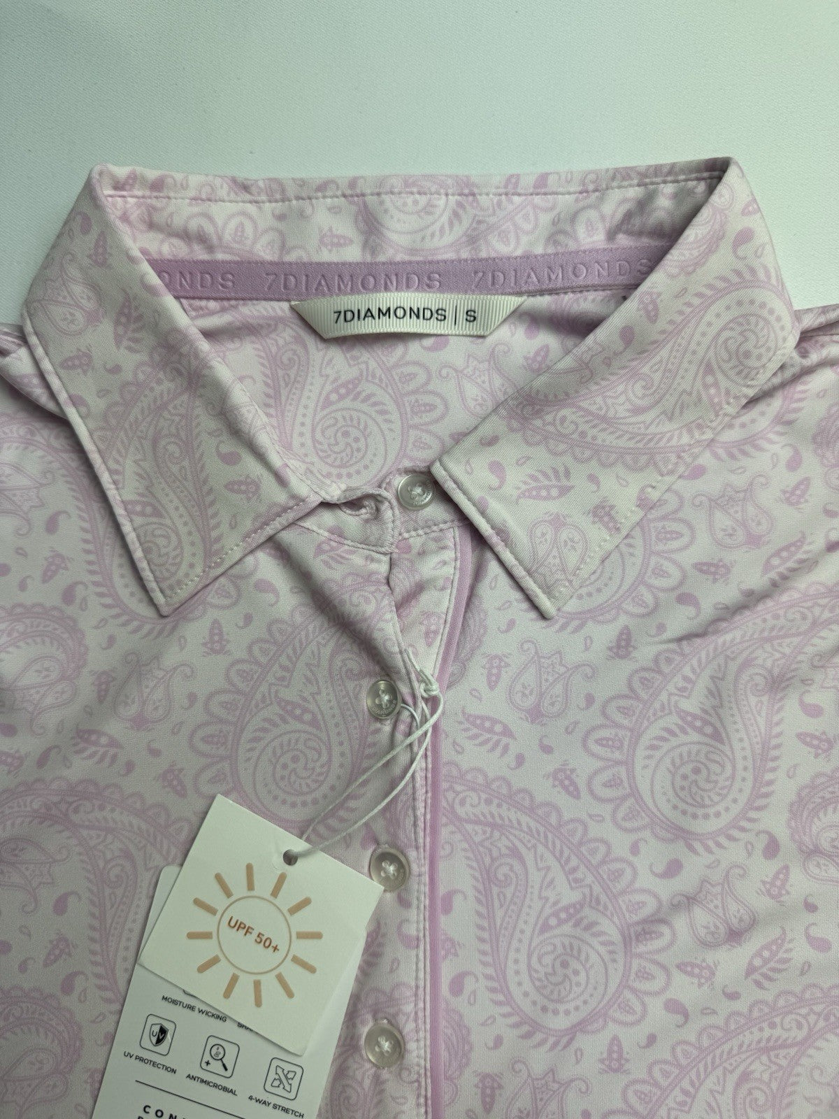 $78 7Diamonds Women’s Golf Shirt Size S     (B.161)