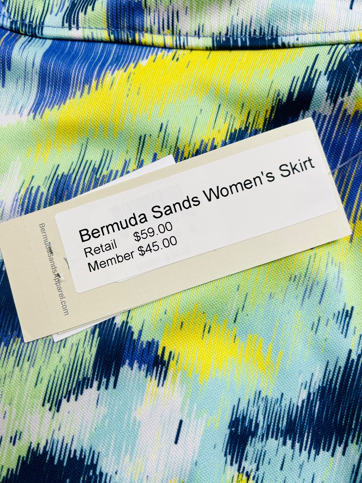 Bermuda Sands Woman's Blue Golf Skirt Tennis Skort Sz S Multicolor