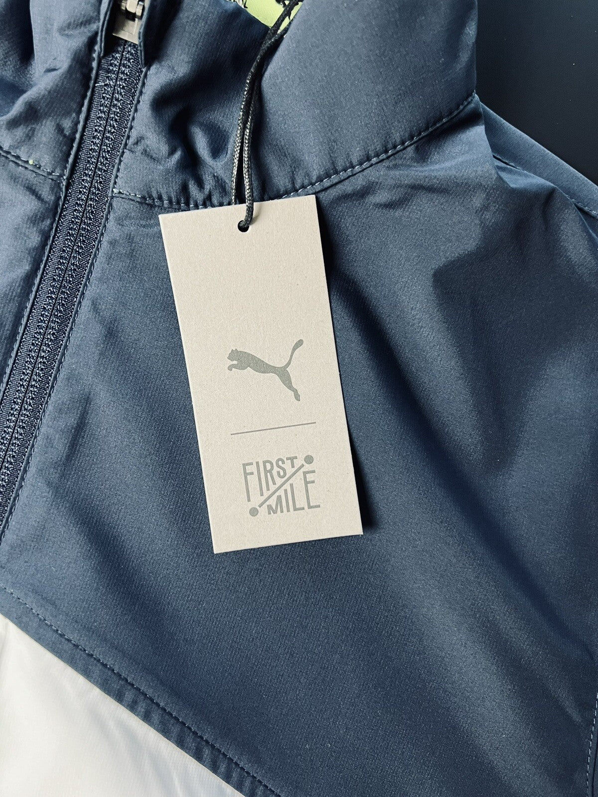 PUMA Women's Jacket,Navy/White Sz S
