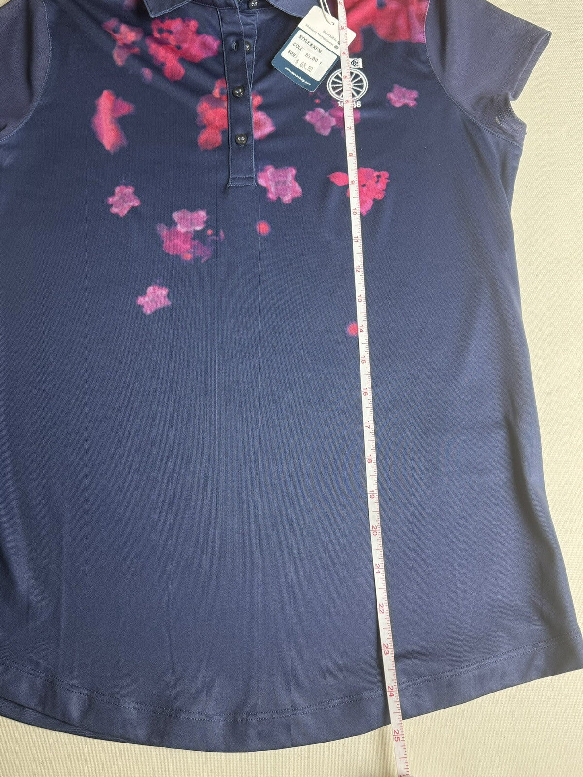 Ahead Performance Polo Golf Shirt Women’s Sz S. (B.76)