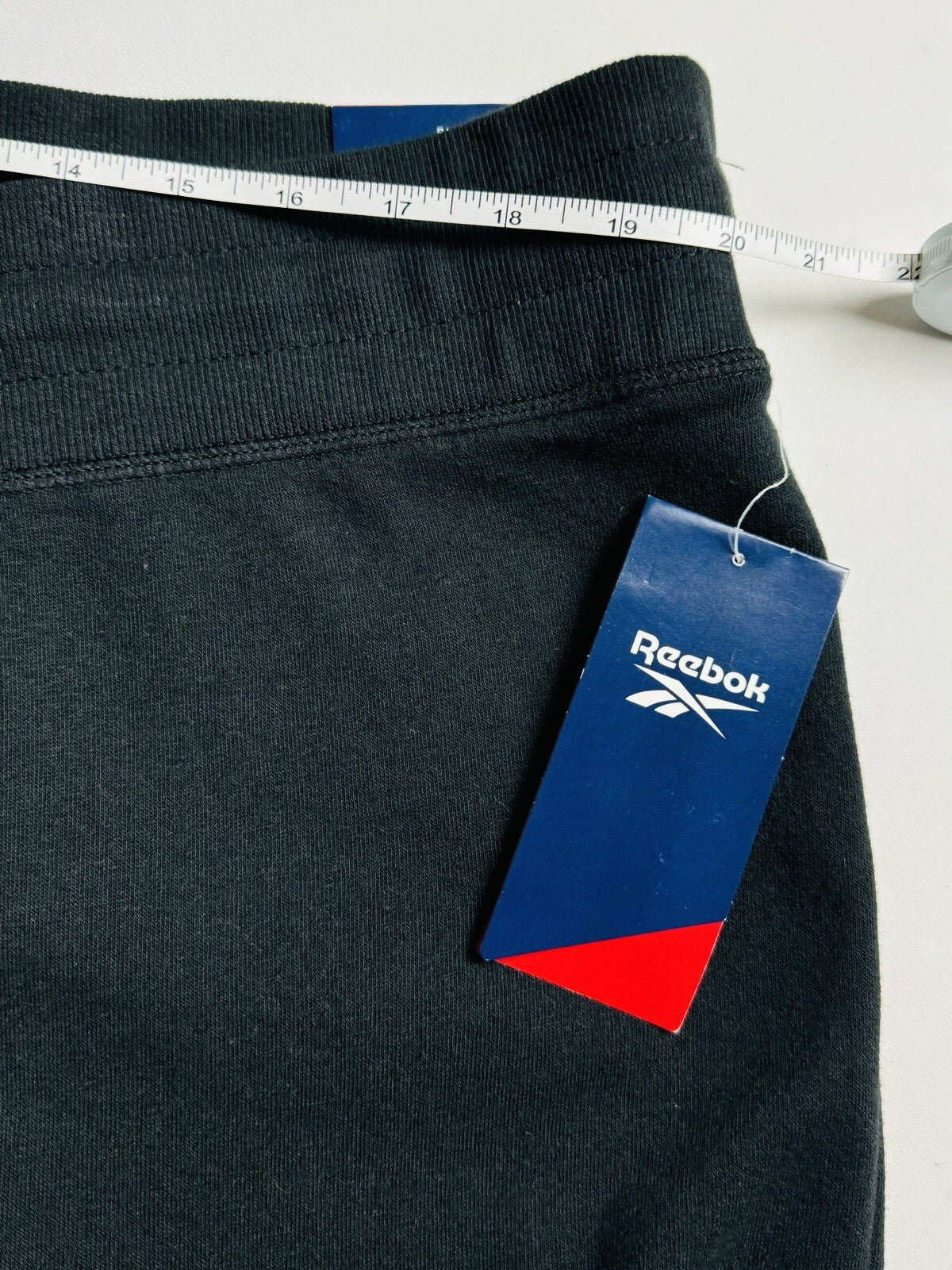 $70 Reebok Women's Black w/white Logo Jogger Sweatpants Sz 1X. (B.119)