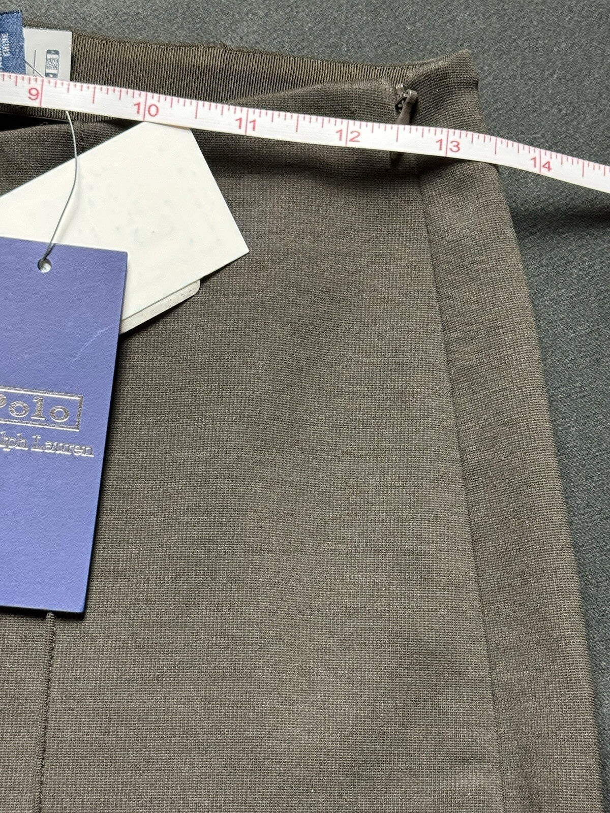 $298 Polo Ralph Lauren Women’s Brown Stuart Up Pants Sz M.     (B.81)