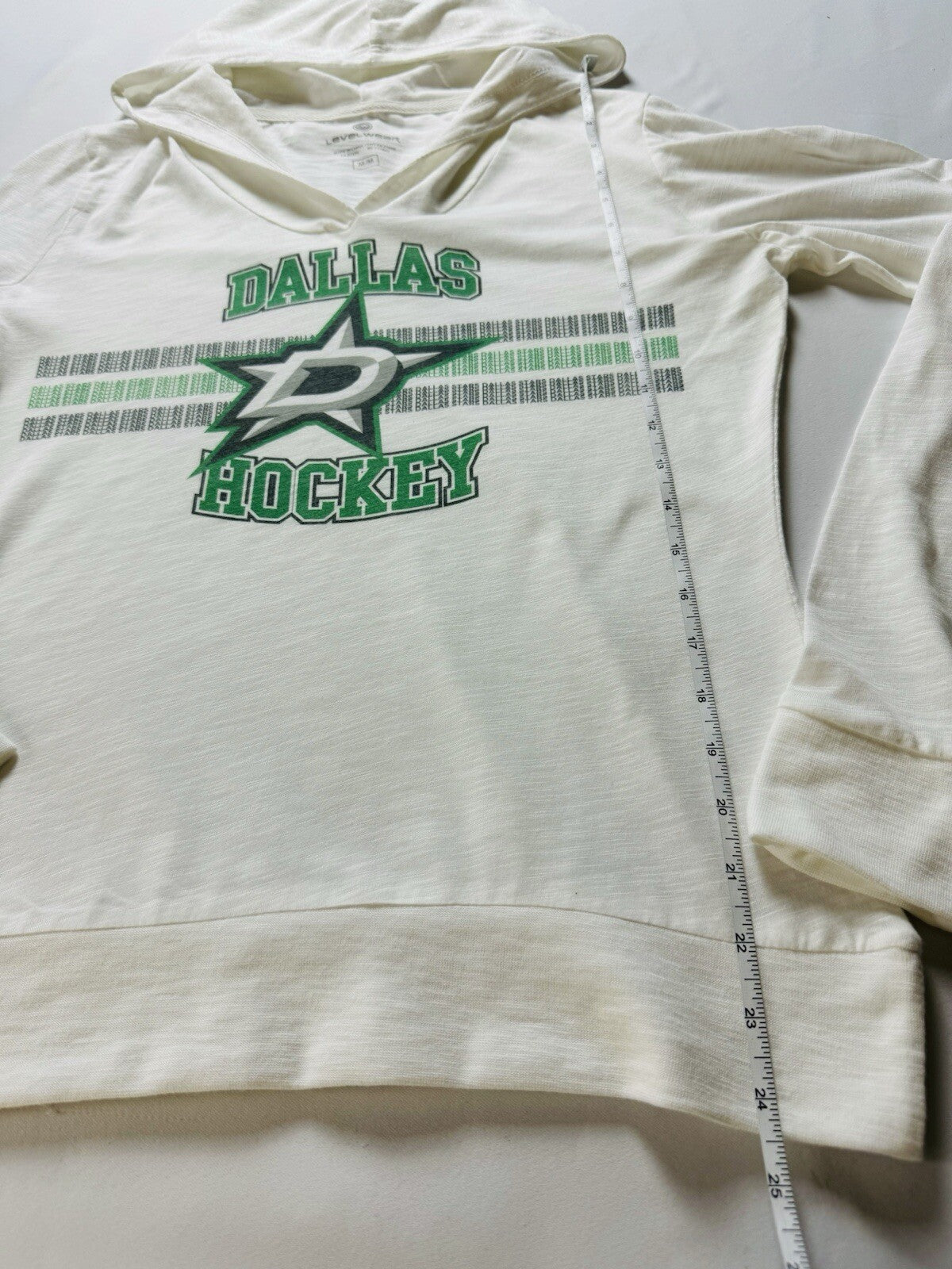 LeverWear Women's Dallas Hockey Logo Hooded Sweatshirt Sz M.   (B.110)