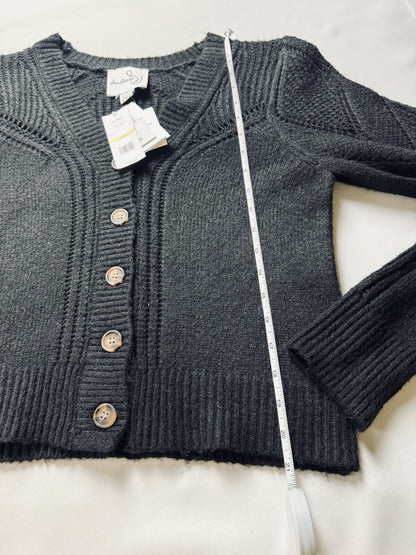 $99 Sam Edelman Women’s Julietta Black Crochet Cardigan Sz M. (B.109)