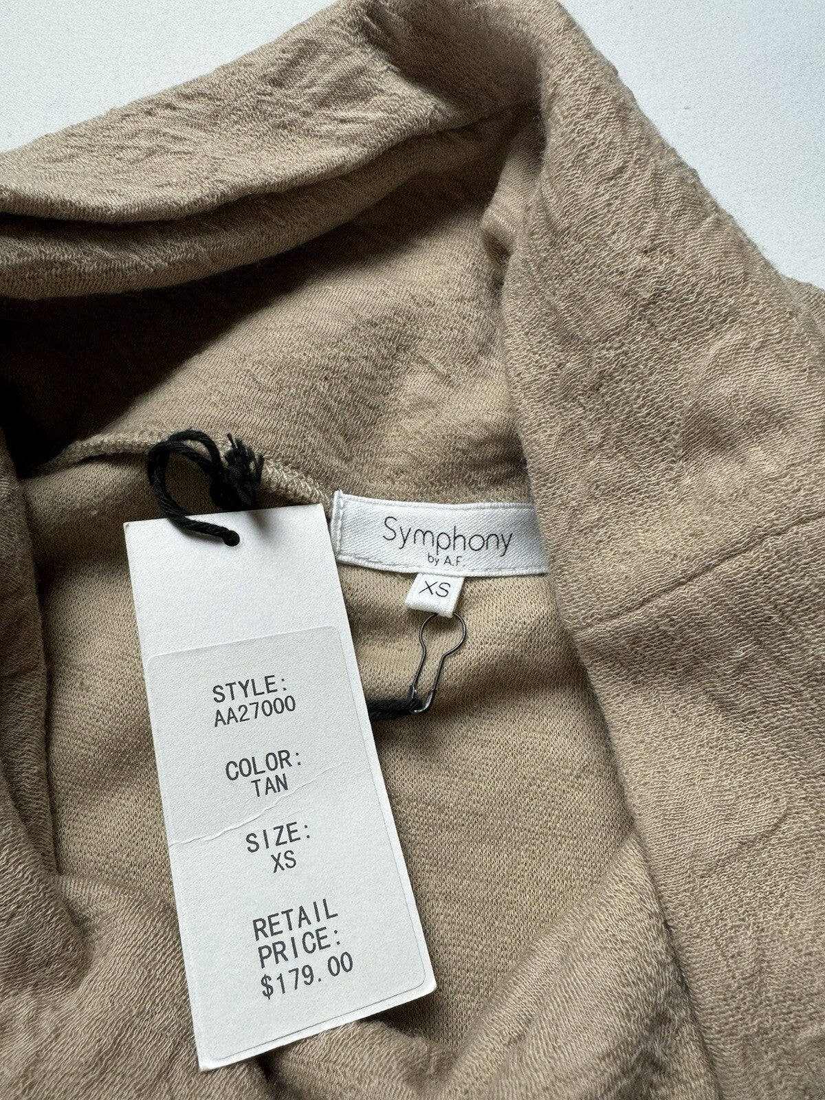 $179 Symphony by A.F. Women’s Golf Short Sleeve Turtleneck Top Sz XS   (B.117)