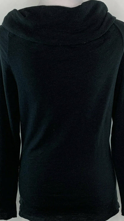 Banjara Women’s Sz XS Top Pullover Sweater Cotton Black Long Sleeve NWT