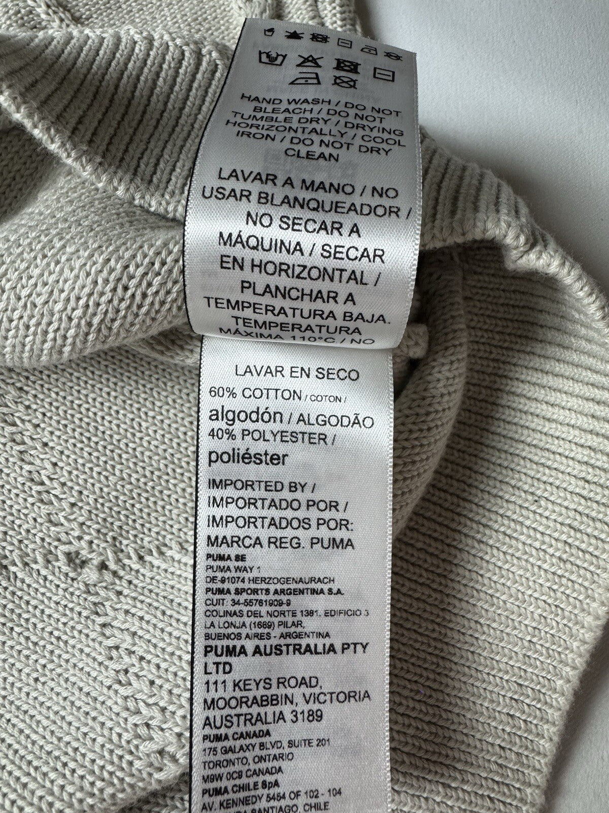 Puma Women's Golf Sweater Ivory Size S.   (B.126/5)