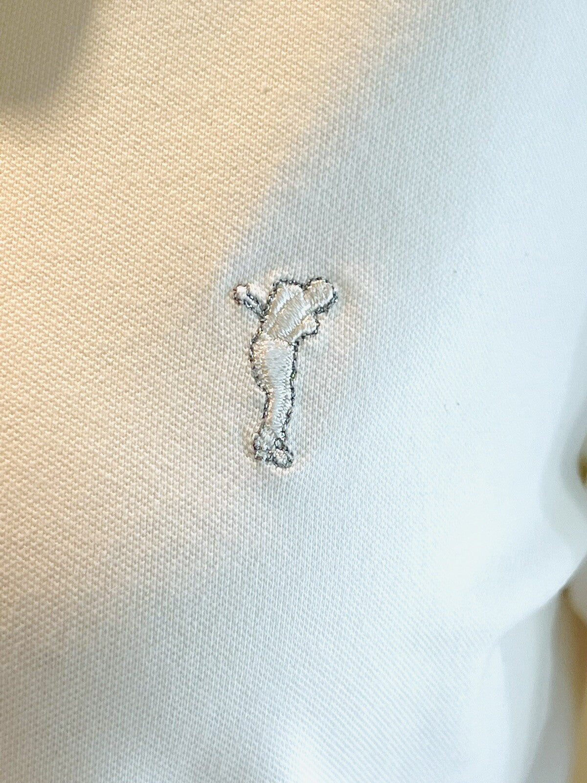 Golfino Womens Short Sleeve Golf Shirt Activewear Size 14 Ivory