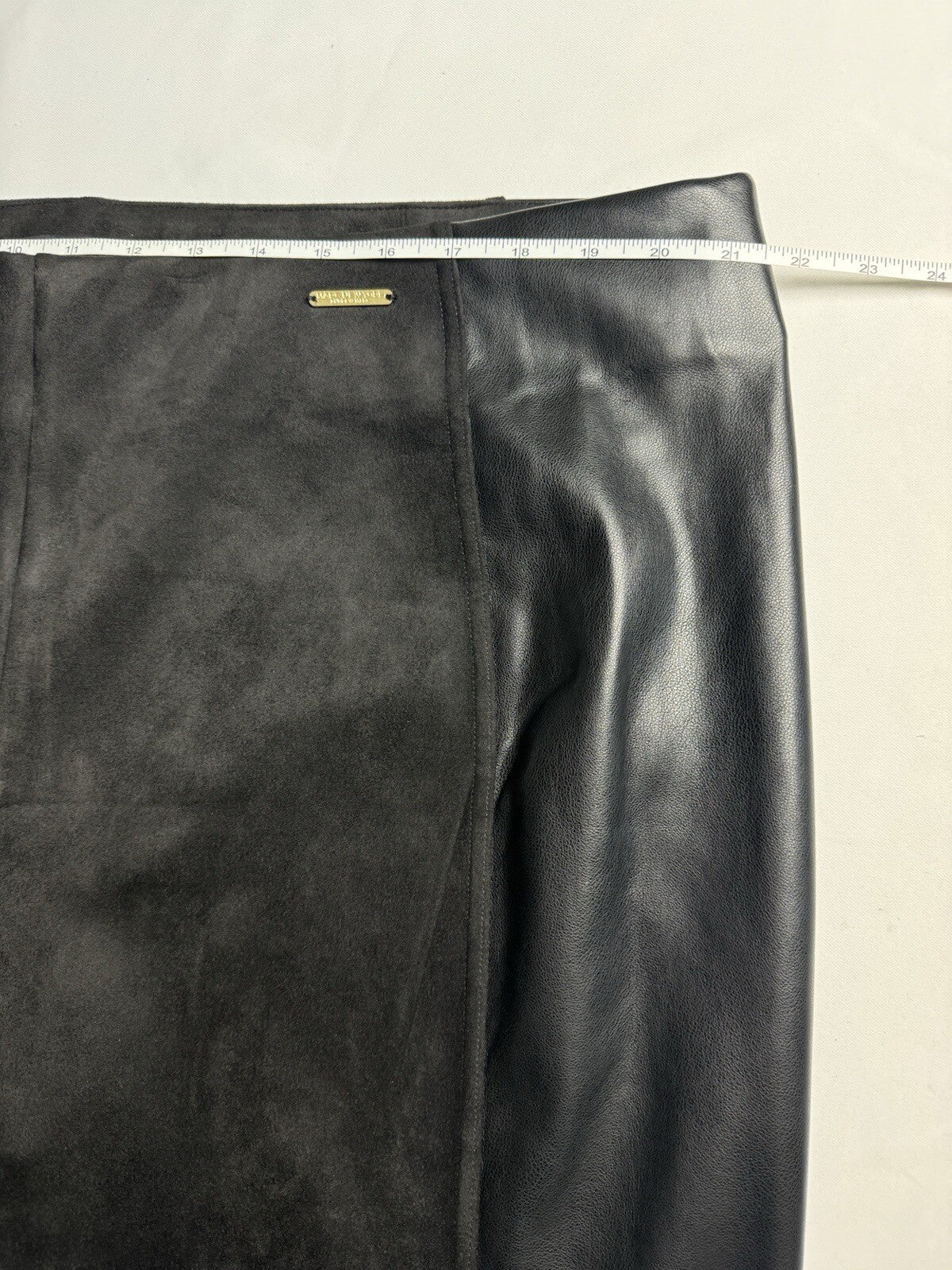 $79 Marc New York Women’s Black Pants Faux Leather Sz 3XL  (B.72)