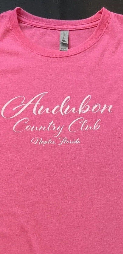 Audubon Country Club Golf Women’s Golf T-Shirt Size M Pink