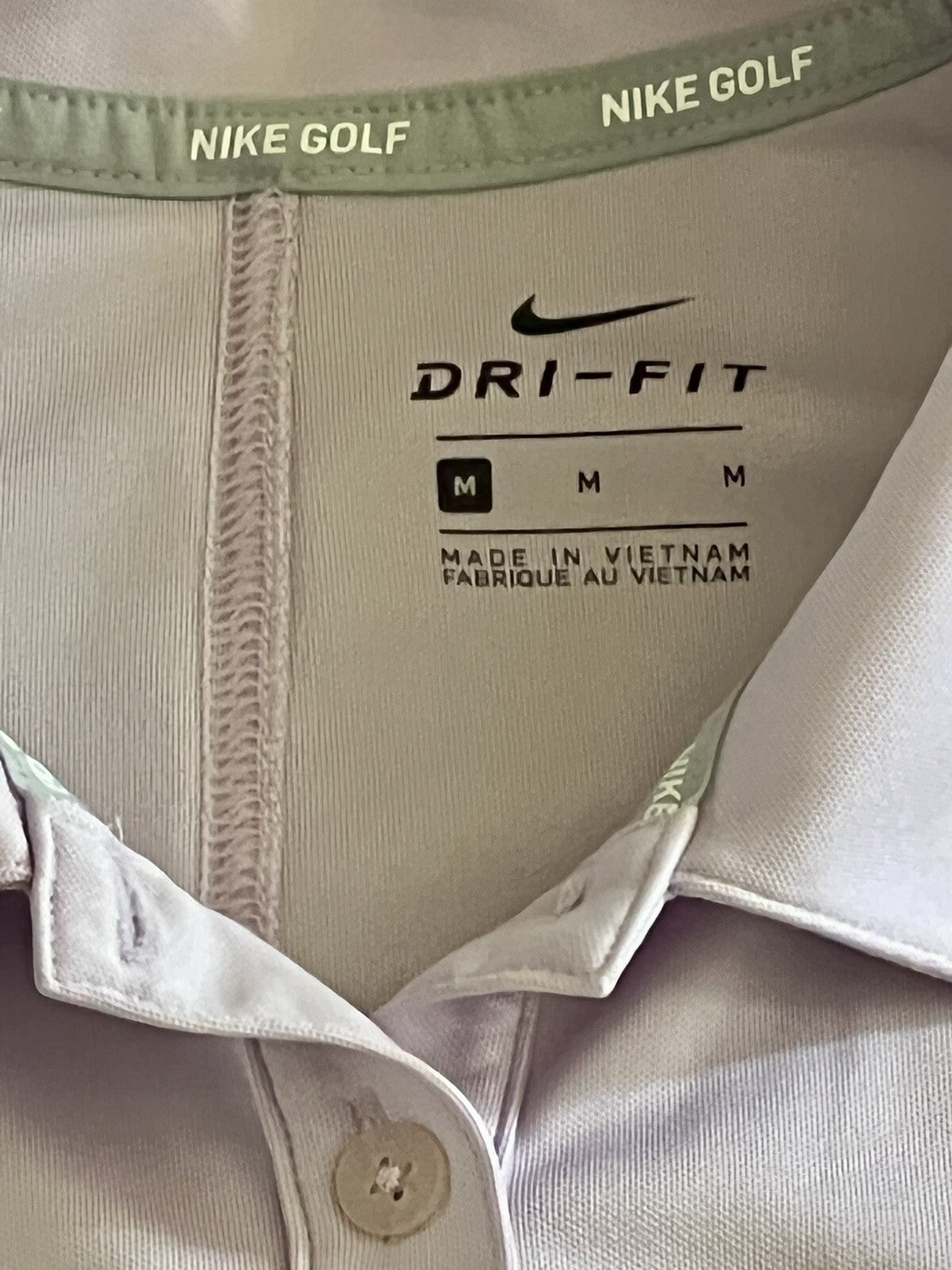 NIKEGOLF Women's Golf Polo Shirt Lilac Sz M