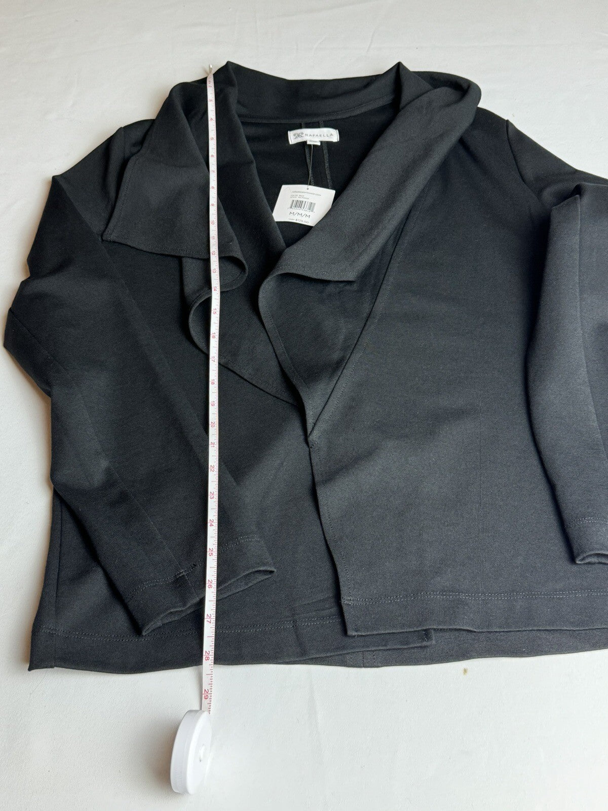 $139 Rafaella Woman’s Black Cardigan Sz M  (B.77)
