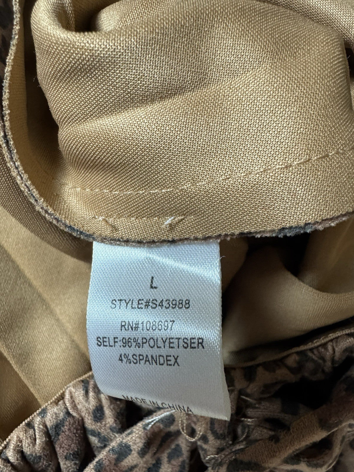 Alice Blue Leopard Knit Pleated Skirt Belted Size L. (B.155)