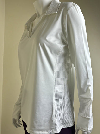 FIA Green California Women’s Top Sz L Golf Shirt. (B.95)