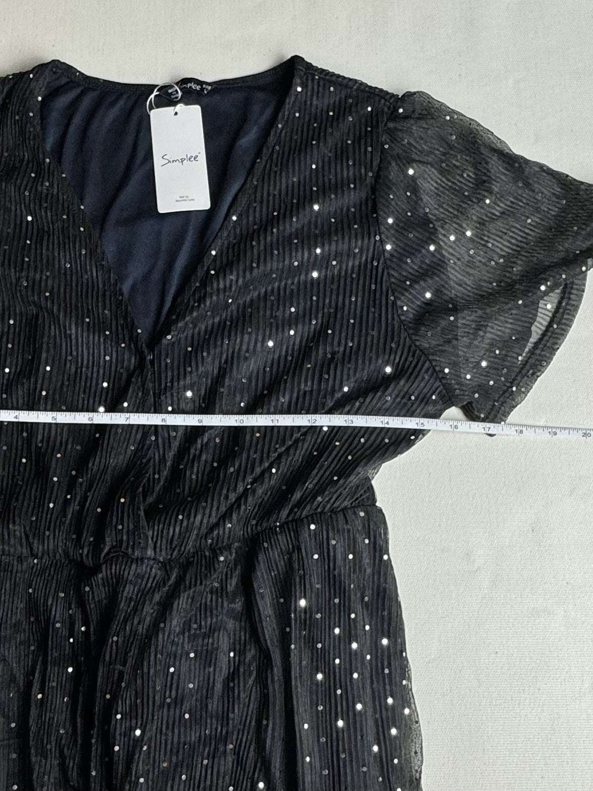 Simplee Women’s Maxi Dress Short Sleeve Sz L (59)