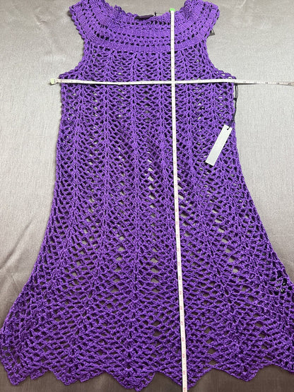 $140 Vertigo Women’s Purple Crochet Top Sz L