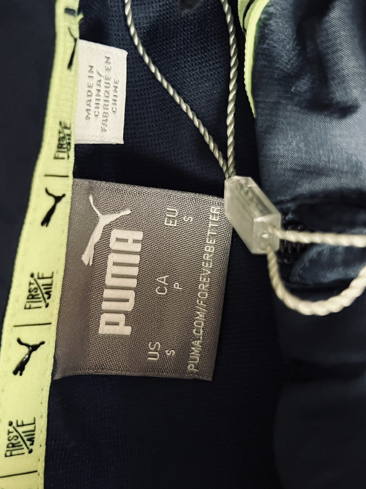 PUMA Women's Jacket,Navy/White Sz S