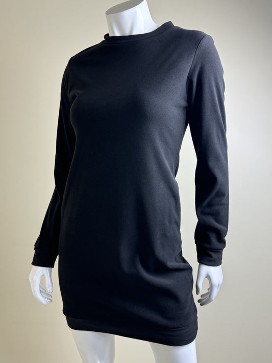 Xuan2Xuan3 Women’s Black Fleeces Long Sleeve Sweater Dress Sz S.  (B.99)