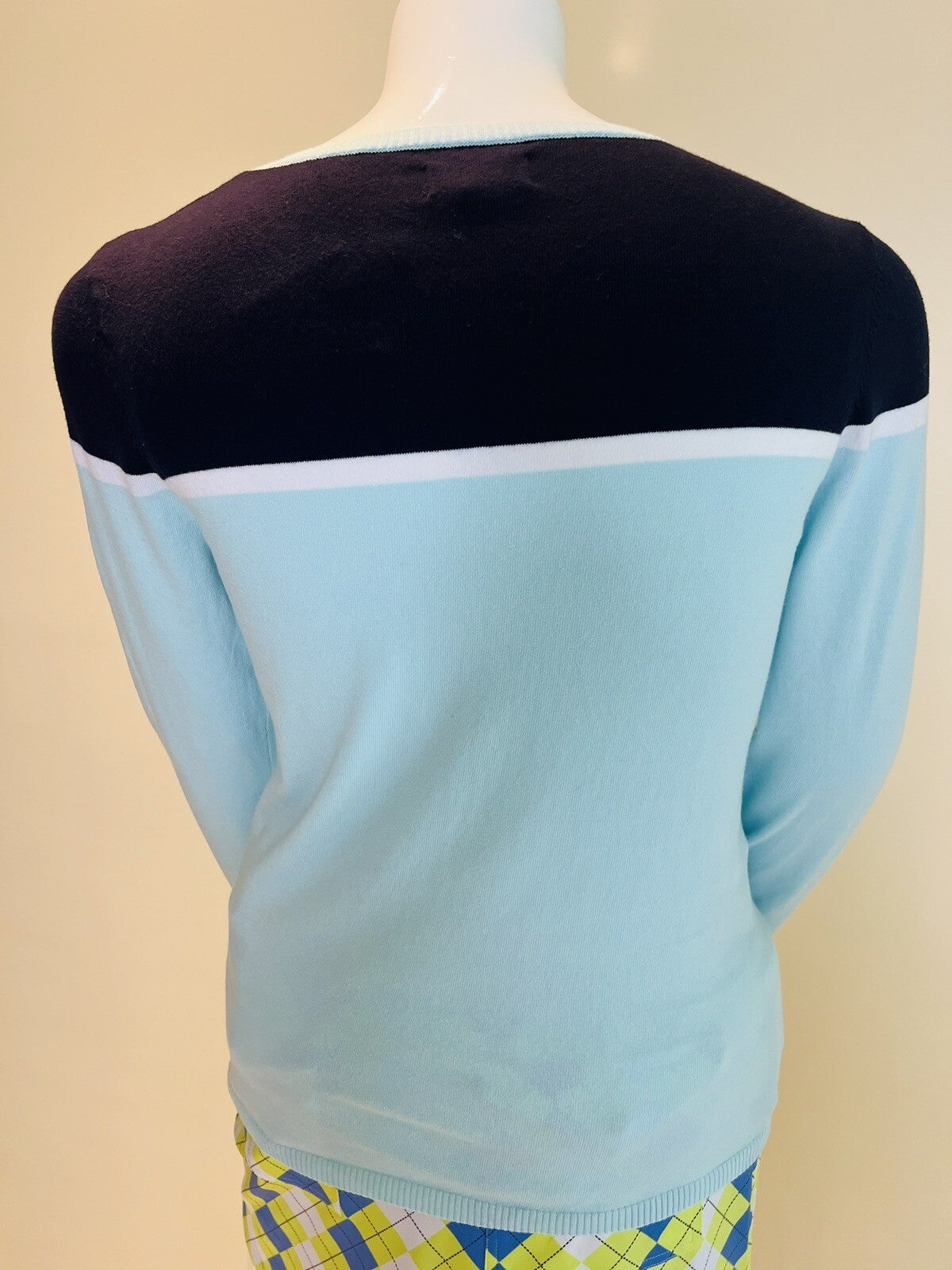 Sport Haley Women’s Long Sleeves Pullover Sweater Sz L Blue (10)