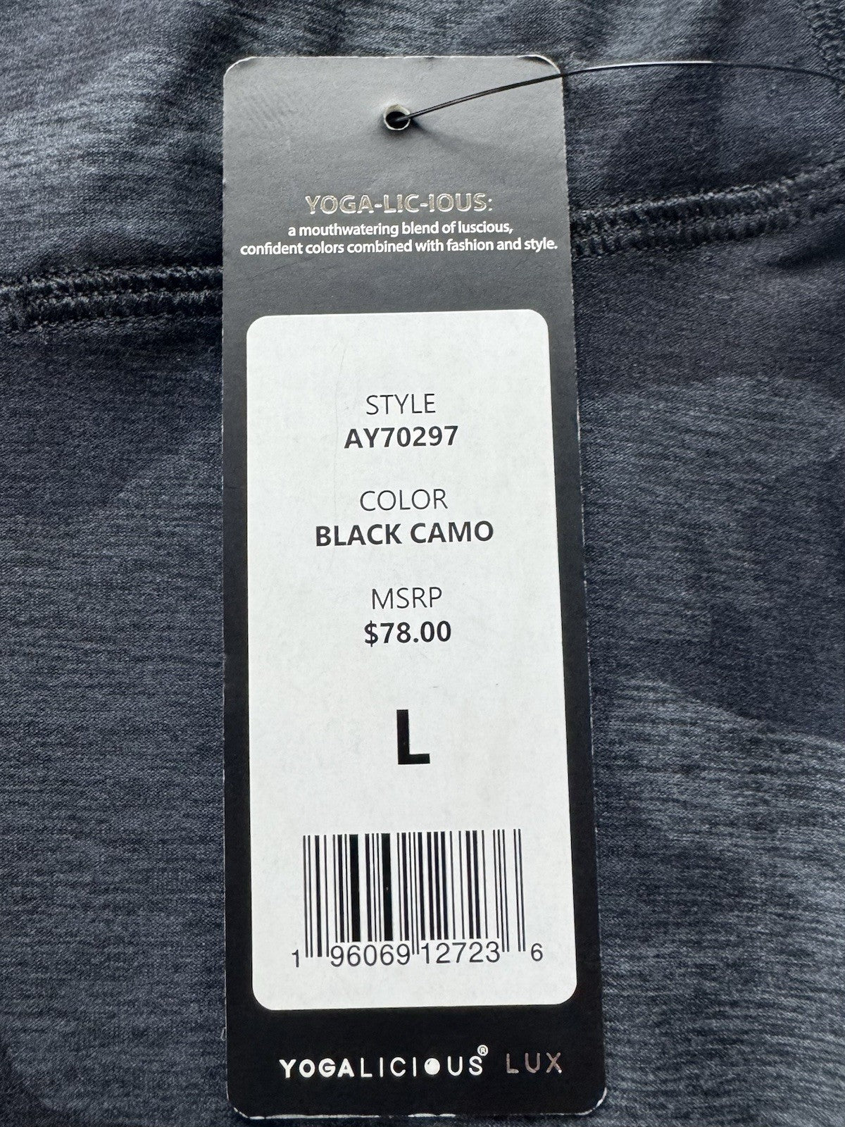 $78 Yogalicious Lux Leggings Hi-Rise Ankle Length Legging Sz L.  (B.156)