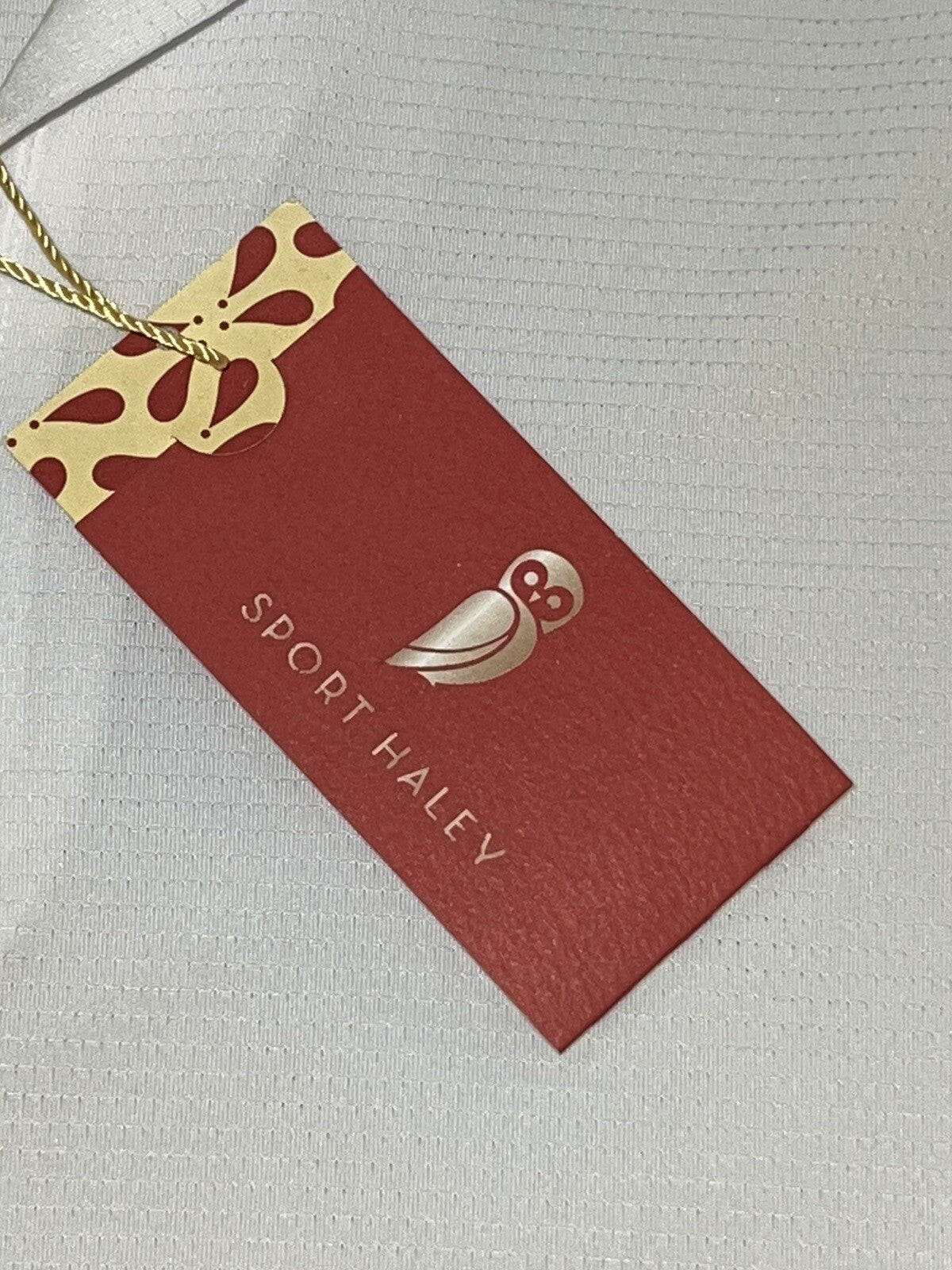 Sport Haley Women's Top Golf Polo Shirt White w/ Blue Sz M (B.13)