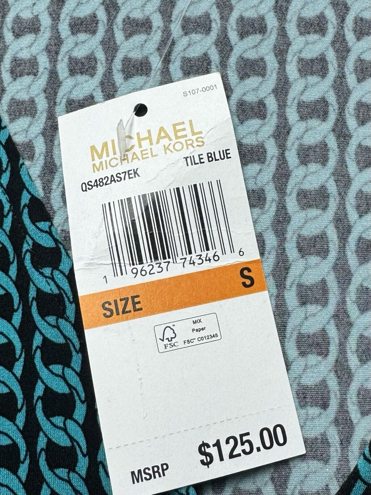 $125 Michael Kors Women's Faux Wrap Dress Size S.  (B.60)