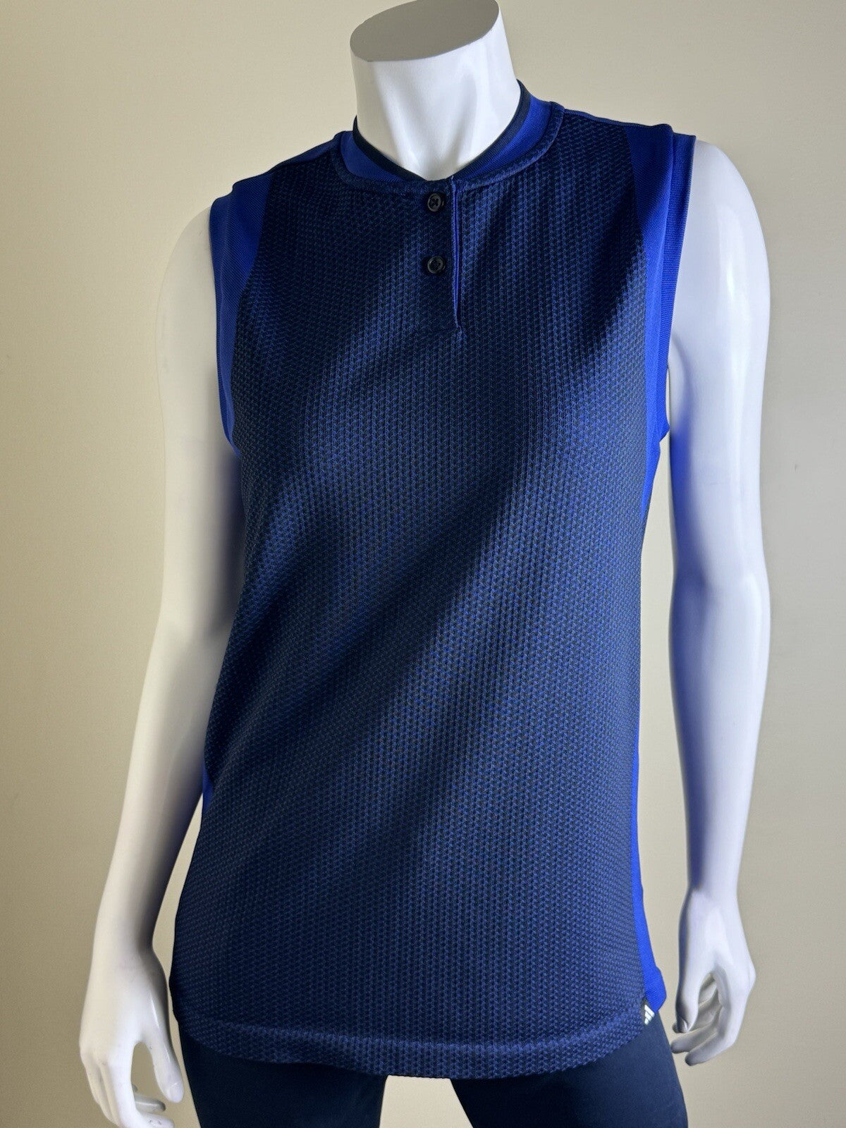 $80 Adidas Women’s Polo Golf Shirt SZ L Blue  (B.81)