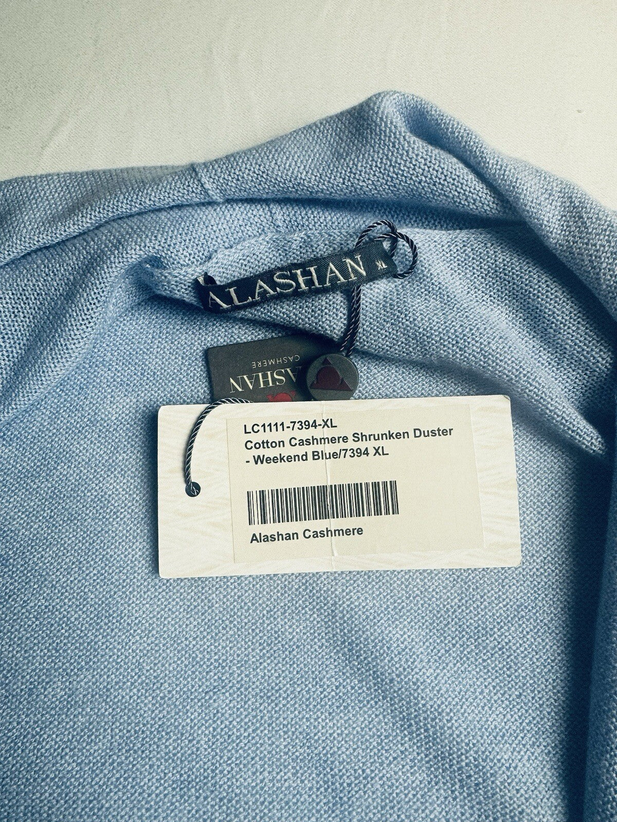 Alashan Cashmere Women’s Blue Cardigan Size  XL. (B.109)