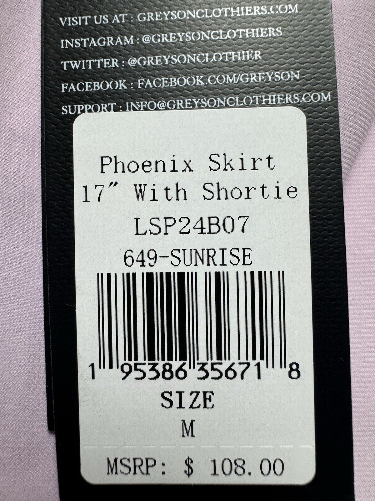 $108 Greyson Phoenix Skort Sz M Purple. (B.80)