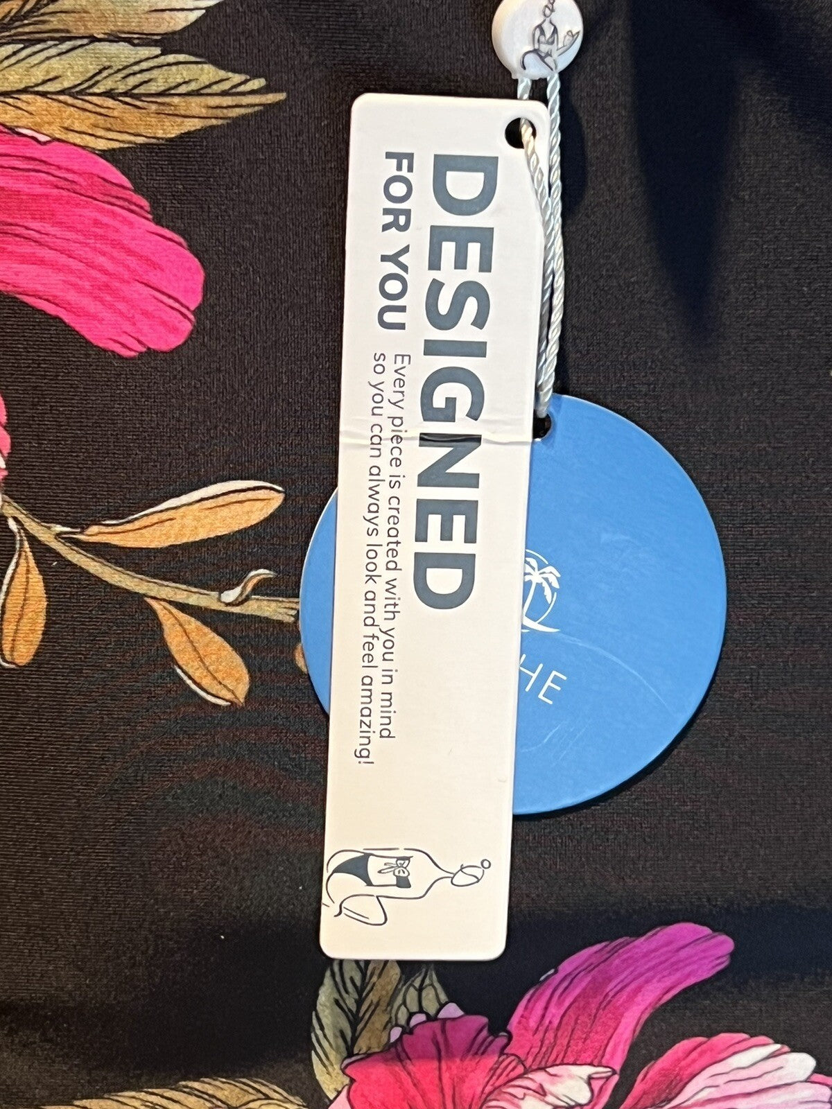 Cupshe Bathing suit One Pc Swimsuit Women’s Sz L striped floral