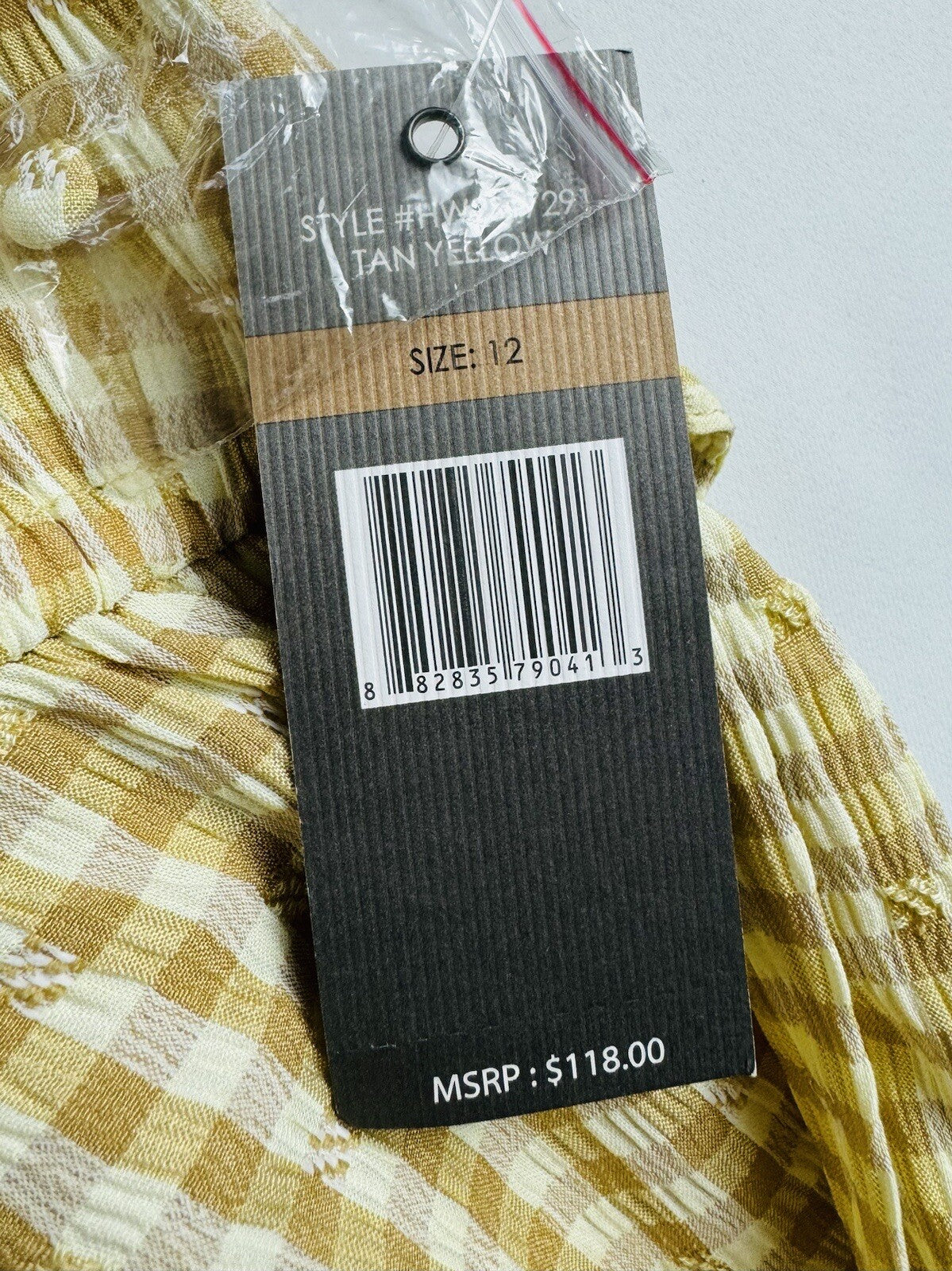 Sharagano Women's Tan Yellow Dress Size 12. (78)