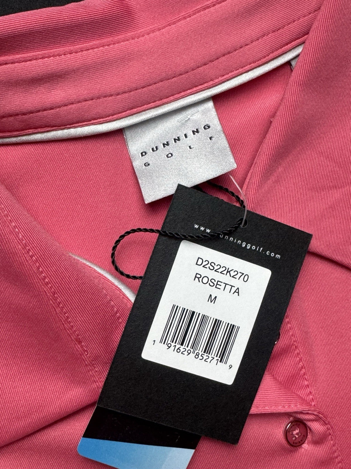 Dunning Golf Rosetta Women's Golf Polo Shirt Sz M. (B.157)