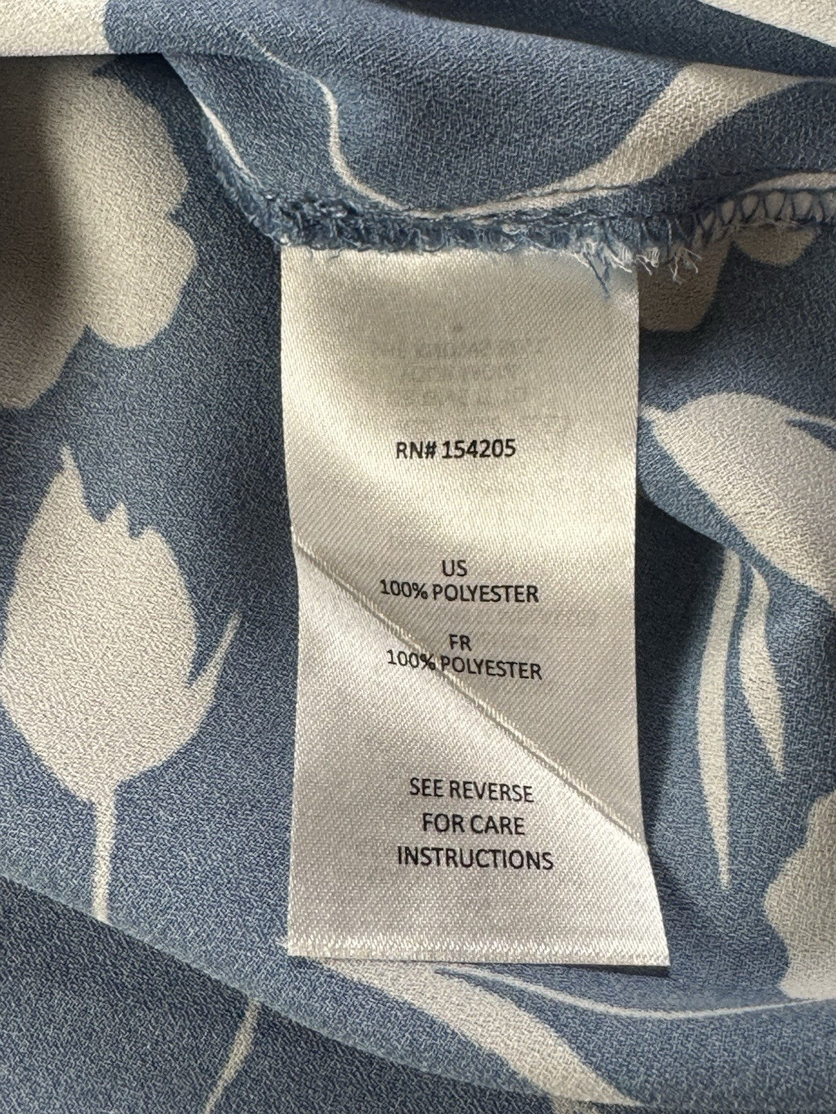 Cooper & Ella Women’s Floral Blouse Sz L.  (B.187)