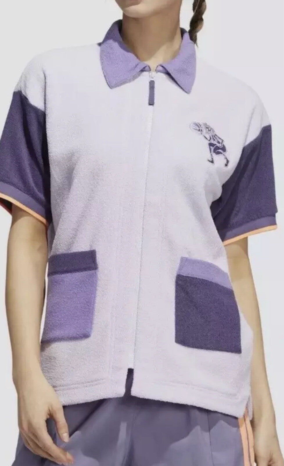 Adidas Women's Hoop York City Shooter Basketball Shirt Sz XL Purple (B.94)