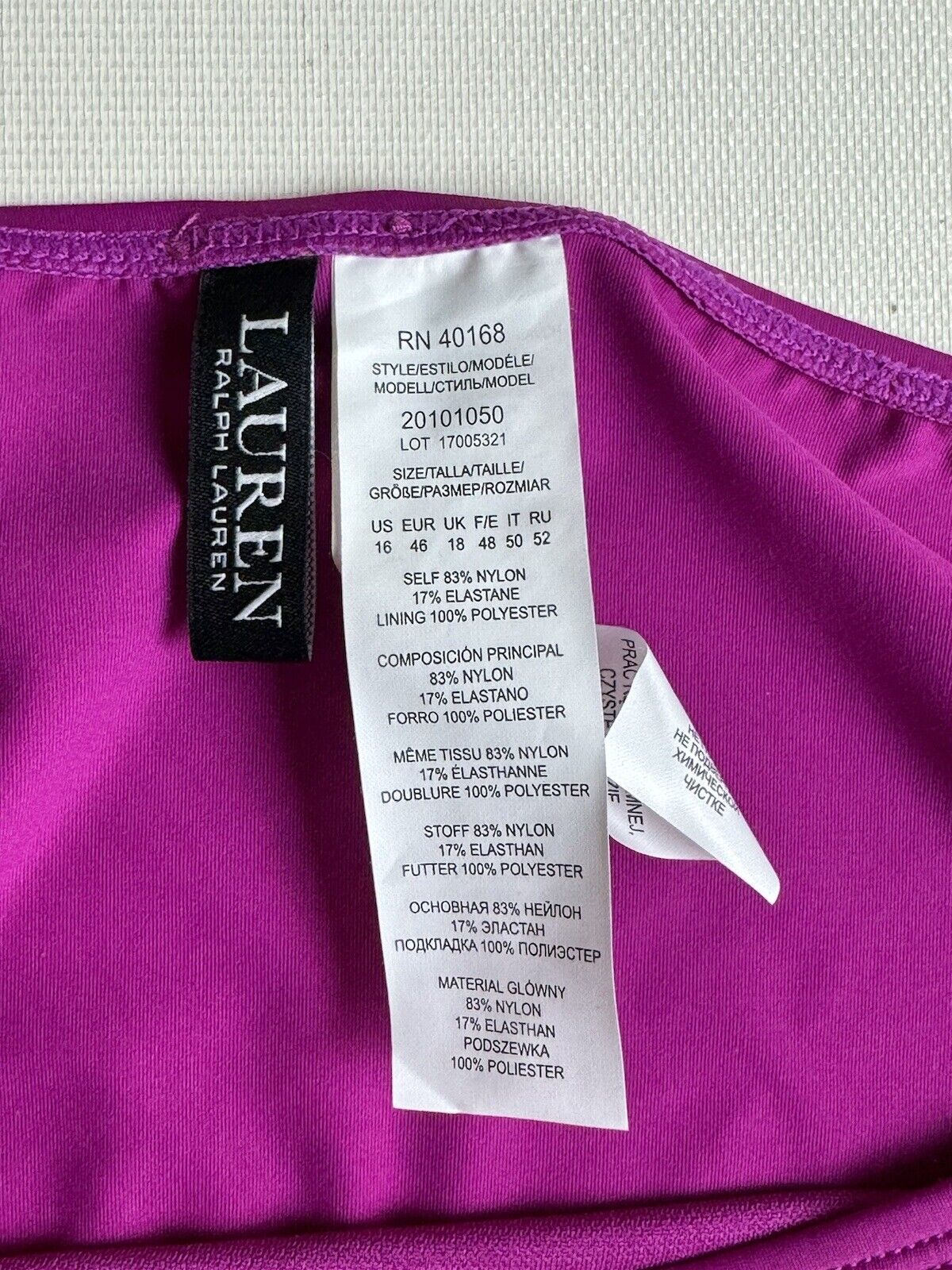 Lauren Ralph Lauren Women's Tankini  Sz 16 2Pc Plum   (56)