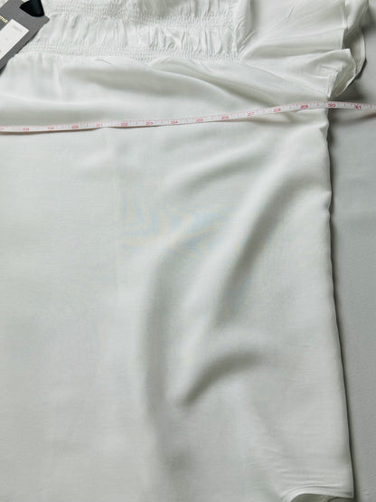 Rain Women’s White Blouse Sz L Shirt. (B.54)