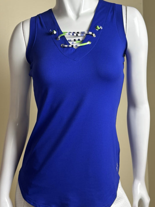 JOFIT WOMEN'S GOLF Lace Up SHIRT Sz S.       (B.174)