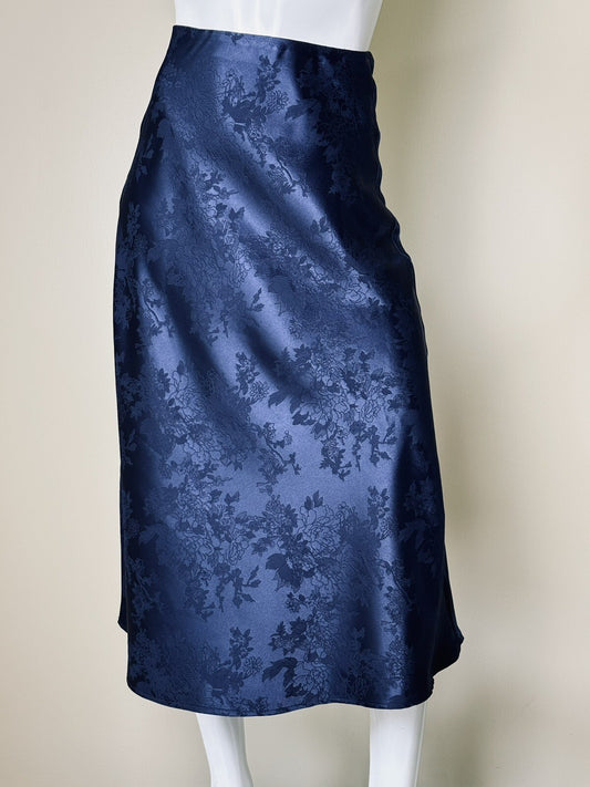 Zeagoo Midi Skirt High Waist Satin Sz S. (73)