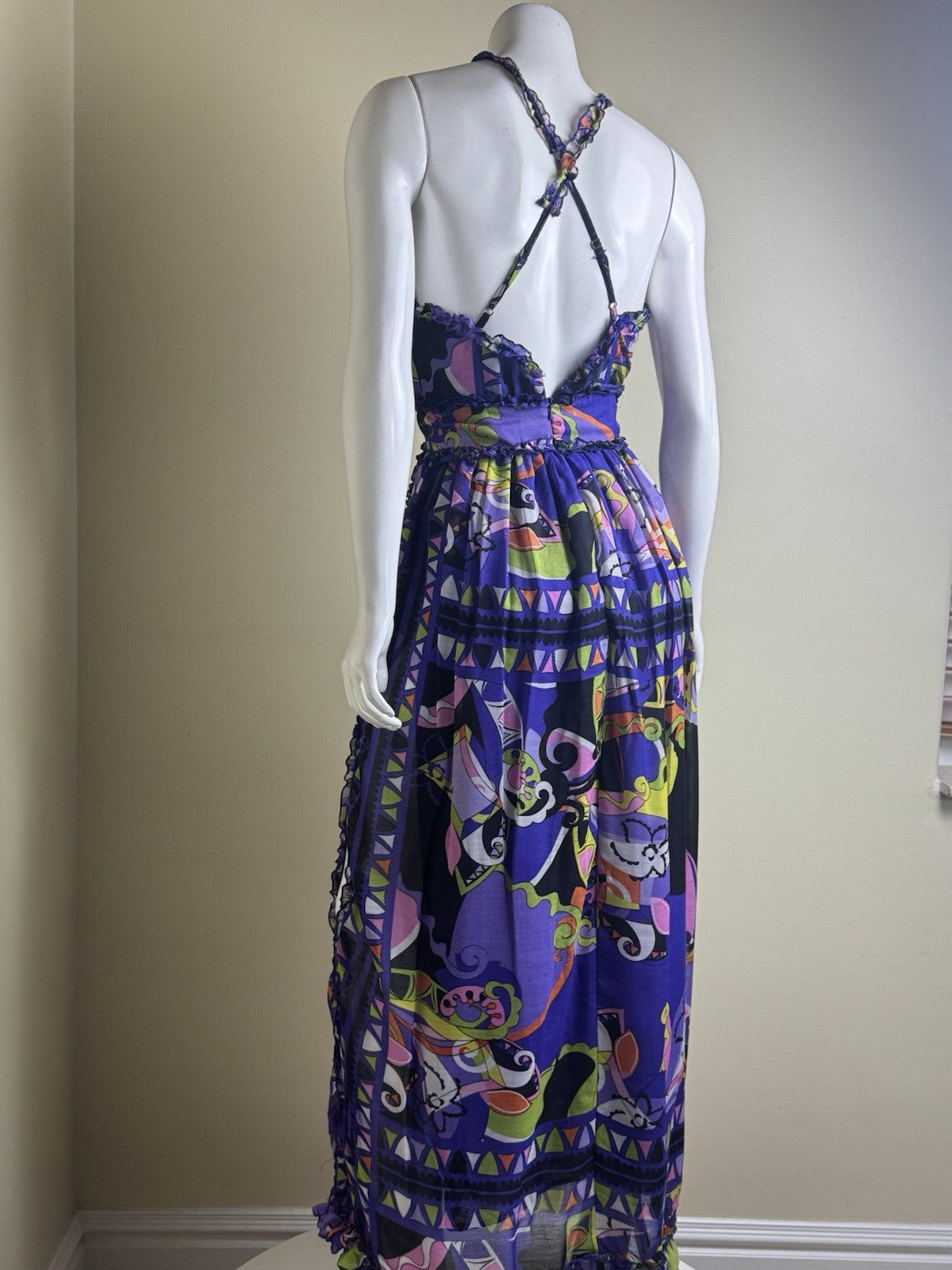 Live 4 Truth Multi Maxi Long Dress Sz S.     (B.159)