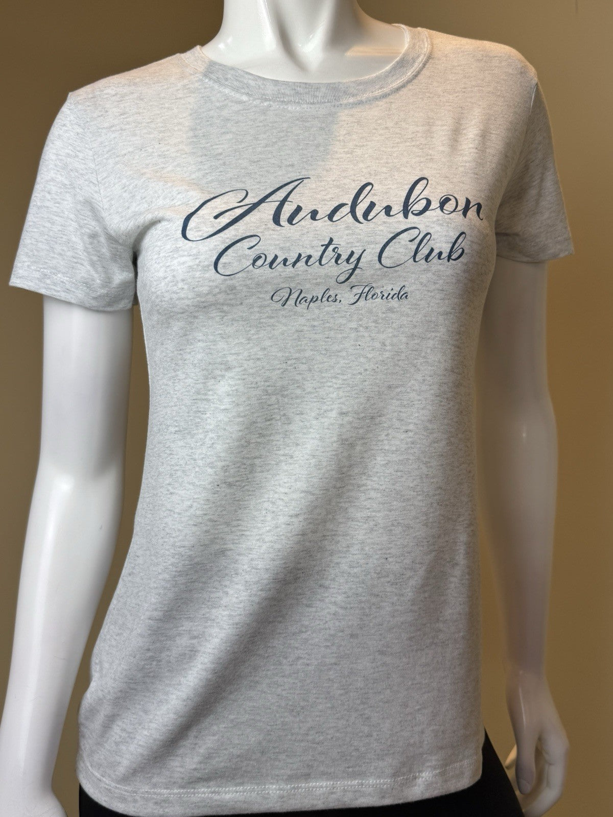 Next Level Apparel Women’s Audubon Country Club Logo T Shirt Sz S. (B.165)