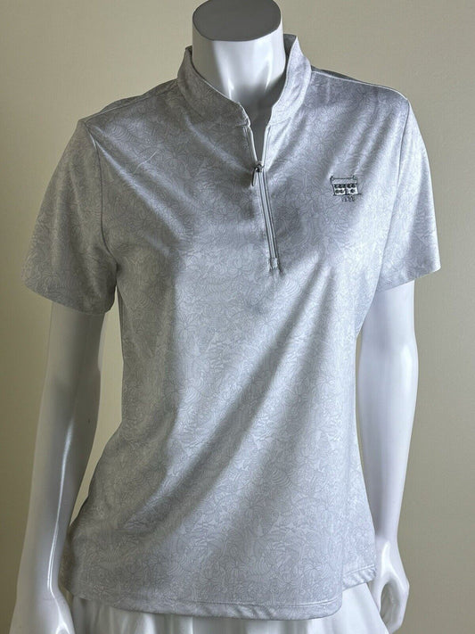 Greg Norman Women's Golf Polo Shirt White Sz L (B.80)