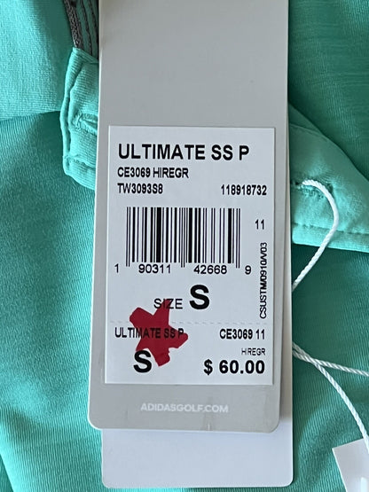 ADIDAS Women's Top Golf Polo Shirt Green Sz S (B.16)