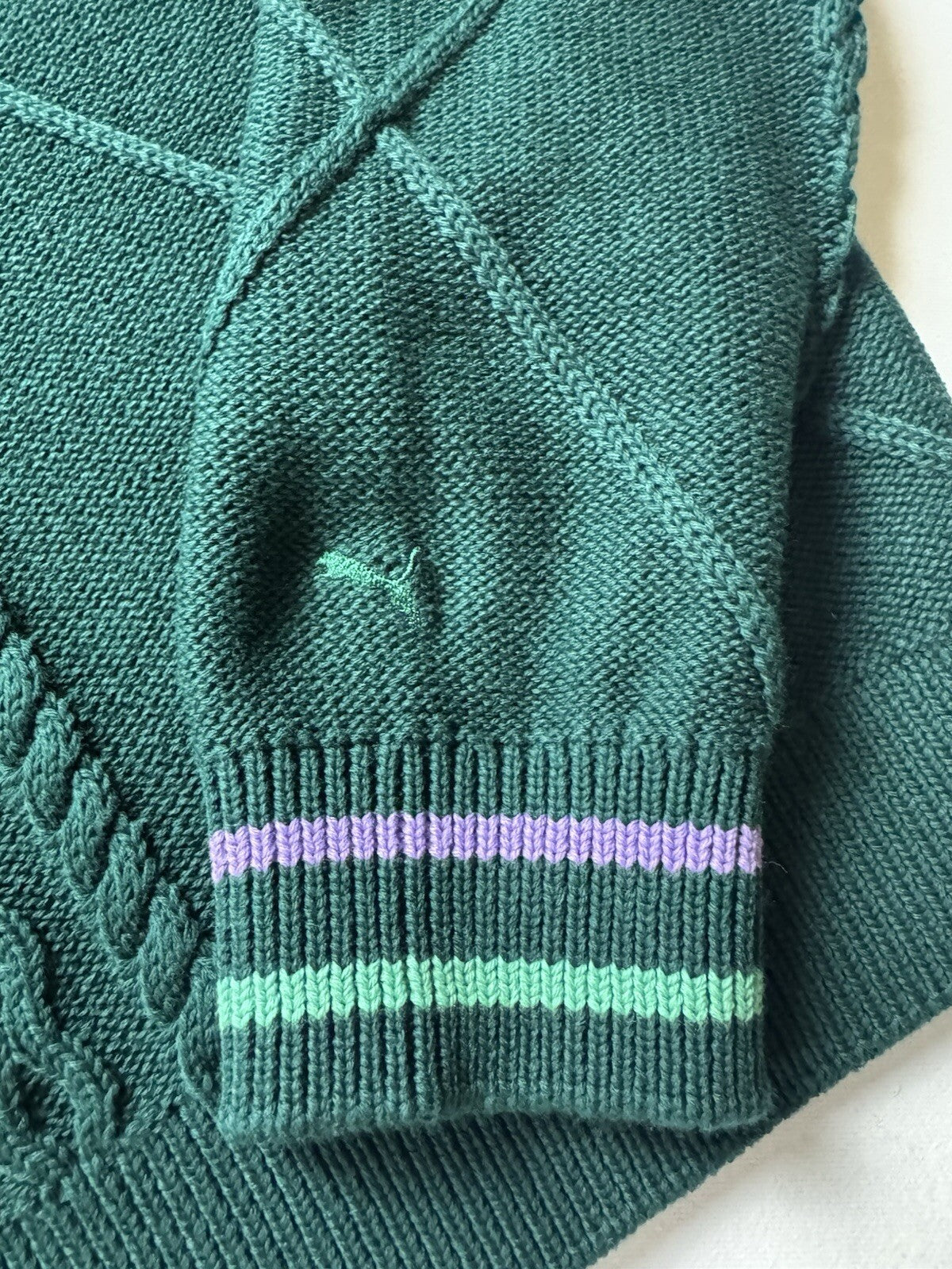PUMA Women’s Knit Sweater Green Sz S (B.109/5)